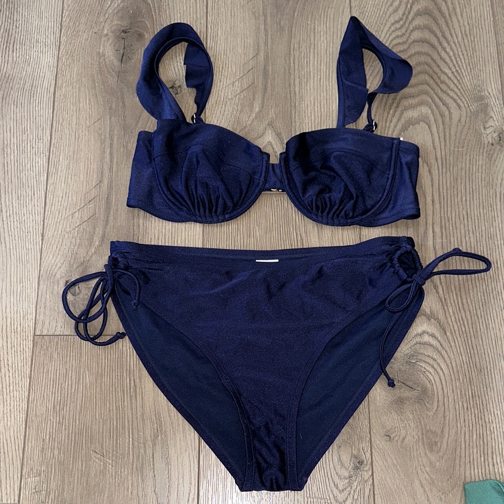 Time and Tru Royal Blue Bikini